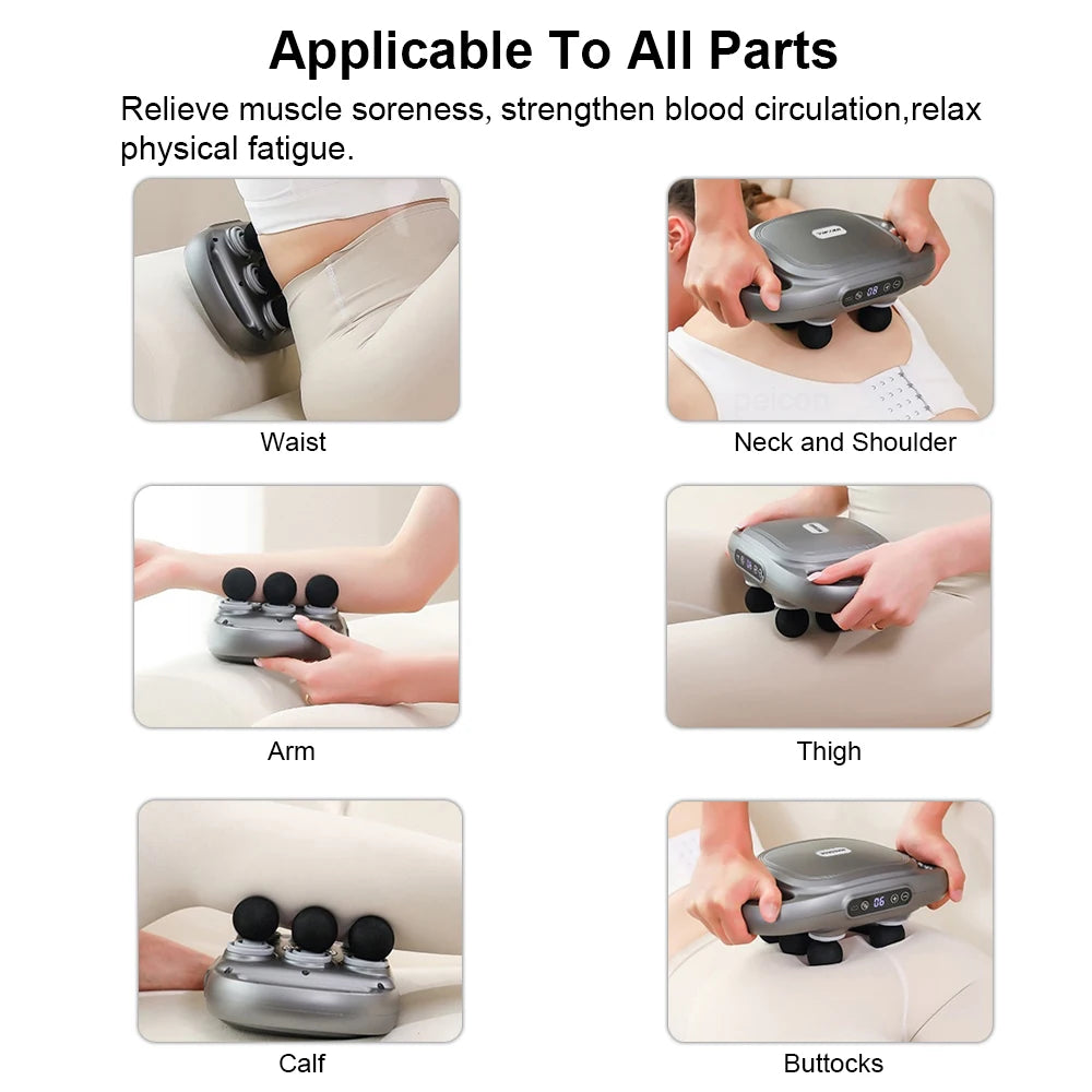 6-Head Full-Body Massage Device