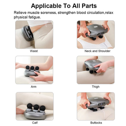 6-Head Full-Body Massage Device